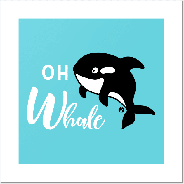 Oh Whale! Wall Art by katelein